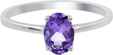 Amethyst Ring For Women, 925 Sterling Silver Ring, Amethyst Minimalist Ring, February Birthstone Jewelry Ring for Her
